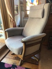 Ercol High-back recliner swivel chair, from the Ercol Gina range
