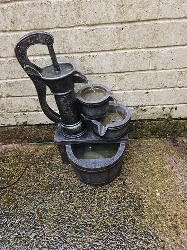 Water fountain - water,