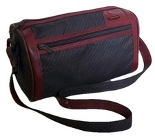 SAMSONITE Wash Bag Vanity Case Black and Tan Vintage Made In France - Used Once