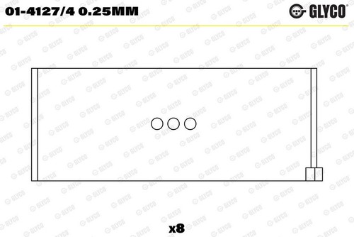 Connecting rod bearing glyco - connecting,