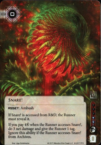 Snare netrunner promo - snare!,