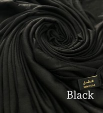 PREMIUM QUALITY DUBAI JERSEY HIJAB SCARF SHAWL STRETCHY MAXI LYCRA WRAP PLAIN