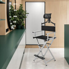 Folding Portable Professional Tall Make Up Artist Directors Chair 150KG Capacity
