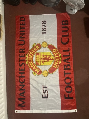 Manchester united flag 3x5ft - manchester,