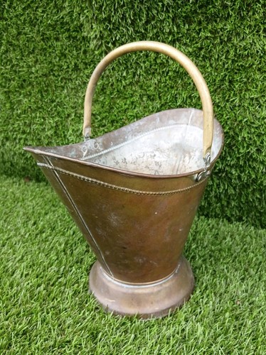 Vintage small brass bucket - vintage,