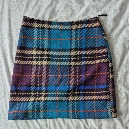 Women wool blend tartan - m&s,