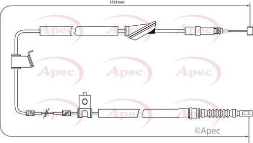 Apec rear left brake - rear,
