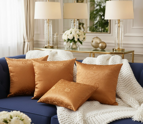 Set burnt orange cushion - orange,