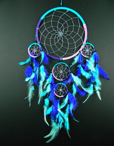Large dream catcher pink - large,