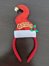 Merry Christmas / Novelty Xmas Party headband with bell