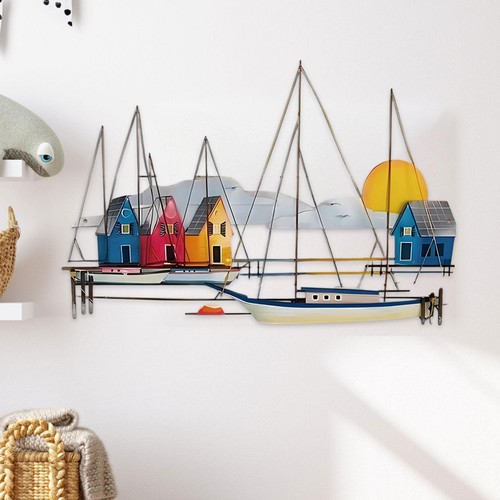 Metal sailboat wall - sailboat, decor