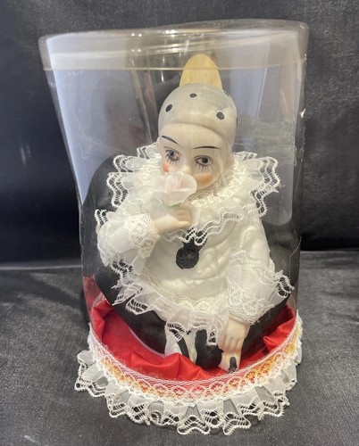 Pierrot child clown figurine - pierrot,