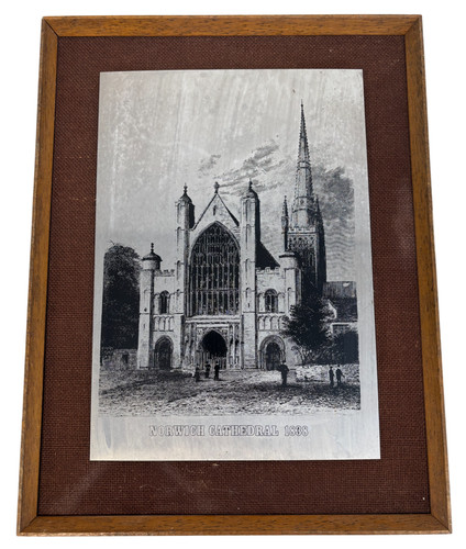Vintage norwich cathedral 1838 - norwich,