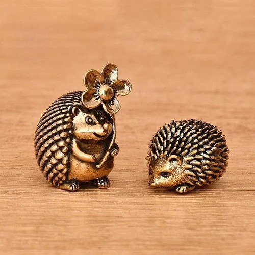 Vintage copper hedgehog - copper,