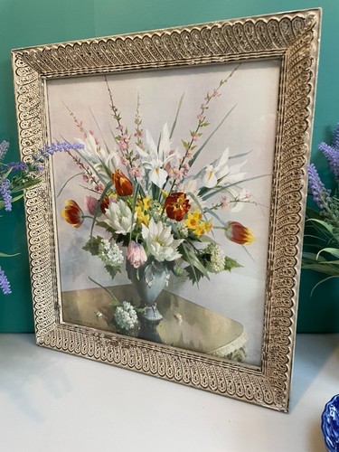 Vintage print flowers still - vintage,