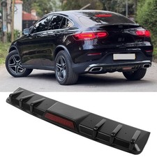 Gloss black rear bumper - black,