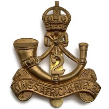 2nd Battalion Kings African Rifles Regiment KAR King's Africa Cap Badge - GAUNT