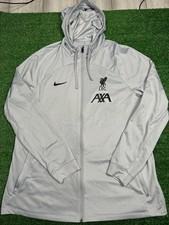 Liverpool FC Nike Grey Full Zip Hoodie Jacket | Mens Adult XL Football Top Kit