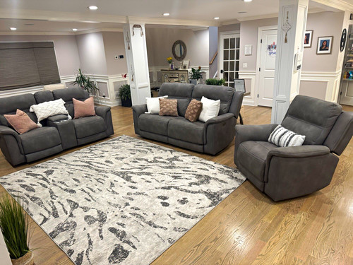 Ashley furniture gray faux - furniture,