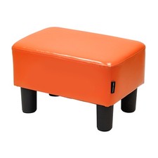 Orange PU Leather Rectangular