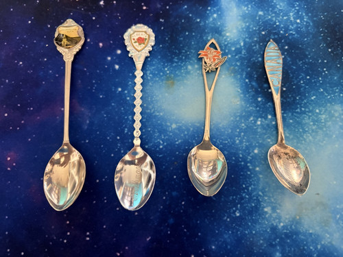 Vintage souvenir teaspoons - vintage,