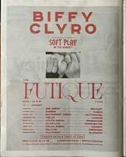 Biffy Clyro Live Soft Play Tour Dates 2026 Newspaper Advert Poster Large 14x11”