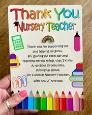 Thank You Nursery Teacher End