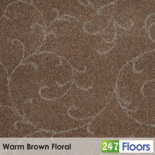 Warm Brown Floral Wilton