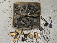Job Lot Of Vintage Electric Motor Brushes And Brush Holders. Various Sizes