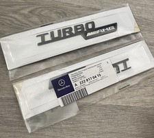 2x Gloss Black Turbo AMG For