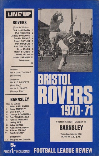 Football programme bristol - programme,