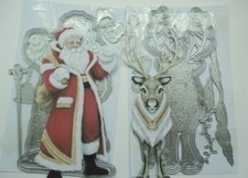 Used Cutting Dies*Used from Carnation Craft*Christmas Santa & Deer *Cards*Topper