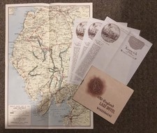 Vintage Lake District Ephemera: Map, Writing Paper, Old England Hotel Tariff