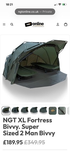 Ngt super sized fortress bivvy - ngt,