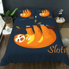 3D Sloth Kids Quilt Cover Set