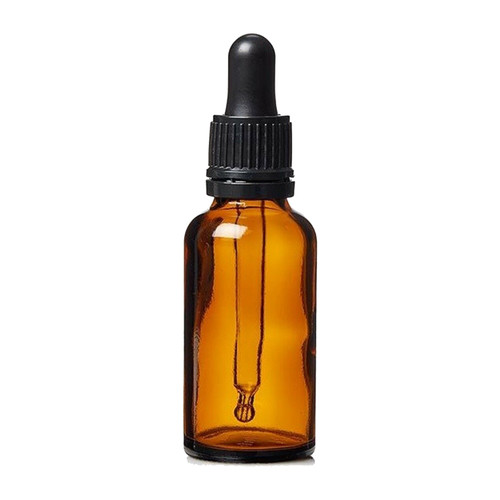 Amber glass dropper - glass, bottles