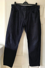 Feraud Navy Blue Jeans Size 36" Waist x 31"  Leg, Pockets & Zip Closure, Reg Fit