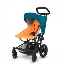 Micralite FastFold Lightweight Stroller - Teal/Orange. 7.5kg Compact Stroller