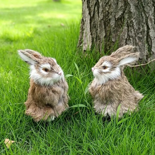 Realistic plush rabbit mini - plush,