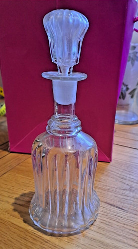 Unique vintage cut glass bell - glass,