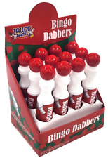 12 Bingo Dabbers Large Red Felt Markers Mixed Pens Ticket Dobbers Non Drip