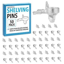 [50 Pack] 3mm Metal Shelf Pegs