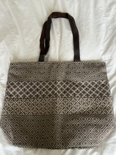 Fat Face Woven Shoulder Bag Brown Tan Great Condition