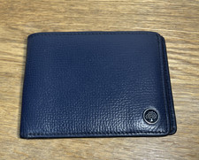 Mulberry men's Dark  Blue leather bi-fold wallet Small