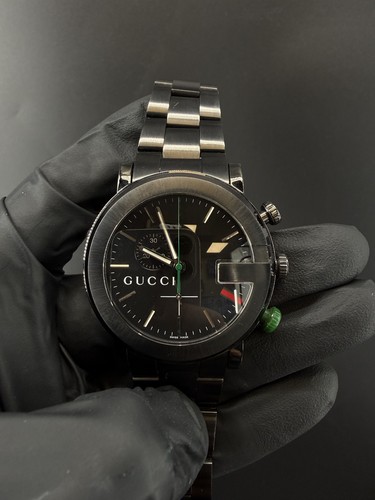 Gucci chrono 101 black pvd - black,
