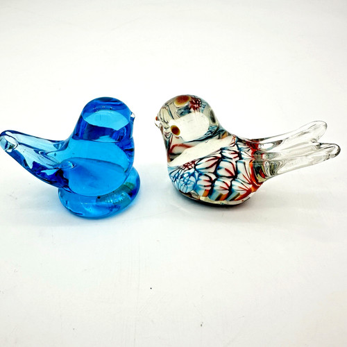 Vtg blown glass bird - vtg,