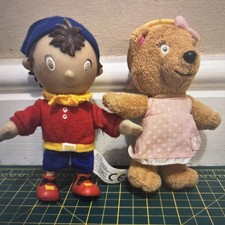 Noddy And Tessie Bear Small Plush Figures Vintage Bandai Need Some TLC