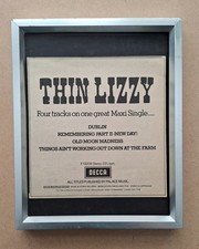 Thin Lizzy-Dublin EP Original UK Press Advert 1971
