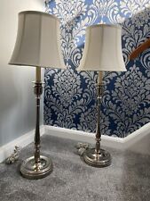 Vintage Pair Of Ralph Lauren Chrome Lamps free special delivery 