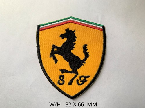 Ferrari logo black border - logo,